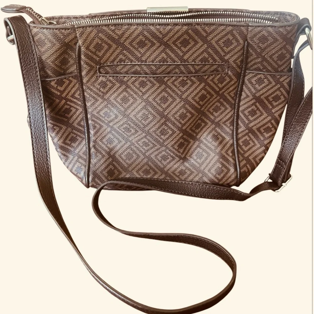 Liz Claiborne Brown Quilted Shoulder Bag